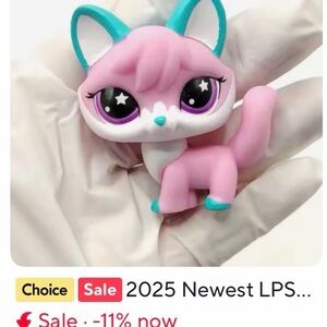 Pink fox Littlest petshop